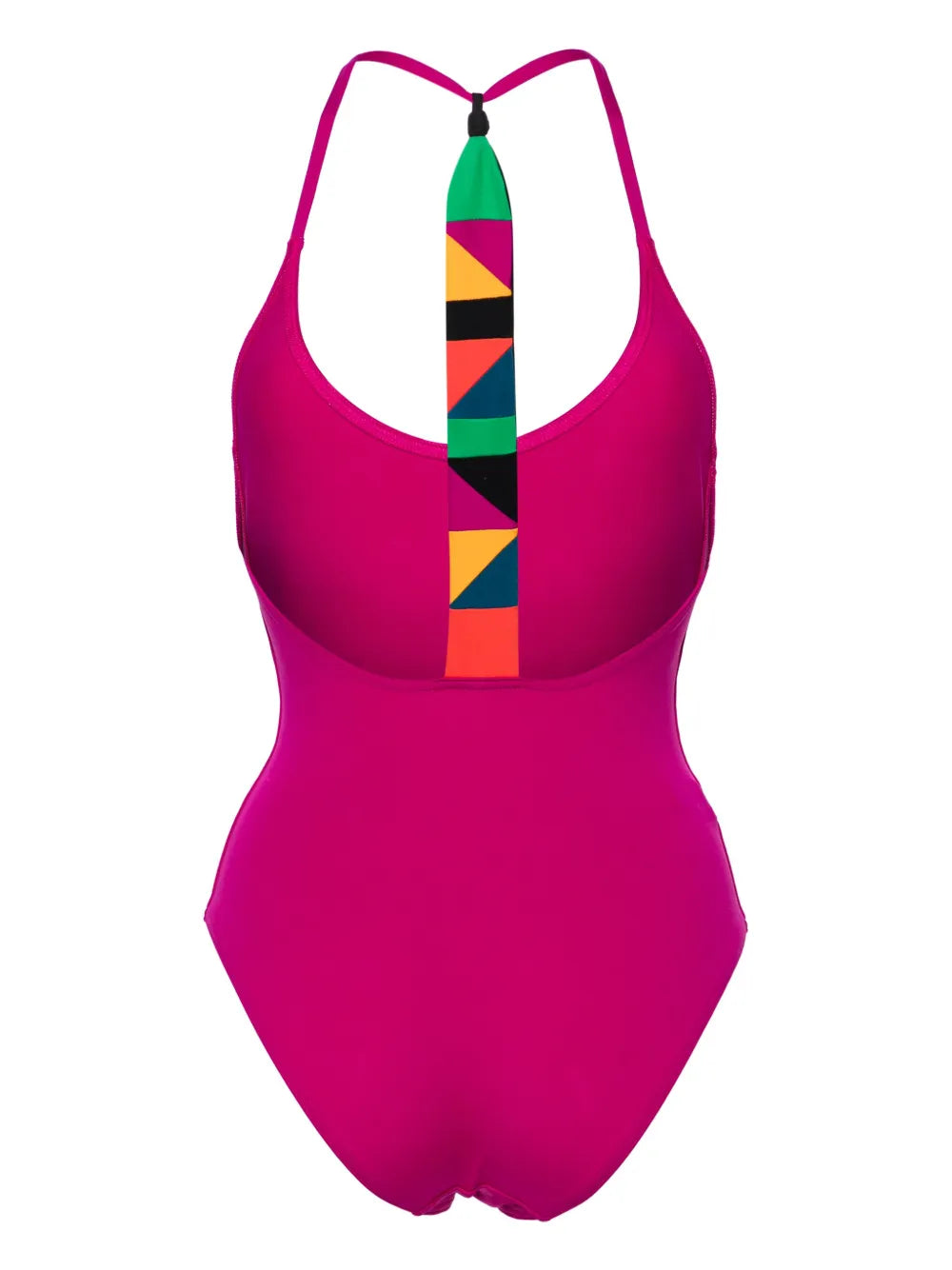 Virtuosa Patchwork-Strap Swimsuit