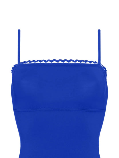 Night Picot-Trimmed Swimsuit