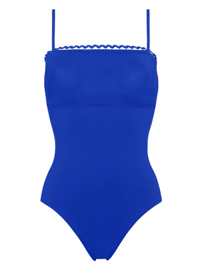 Night Picot-Trimmed Swimsuit