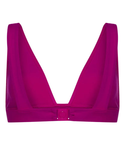 Chrome Triangle-Cup Bikini Top