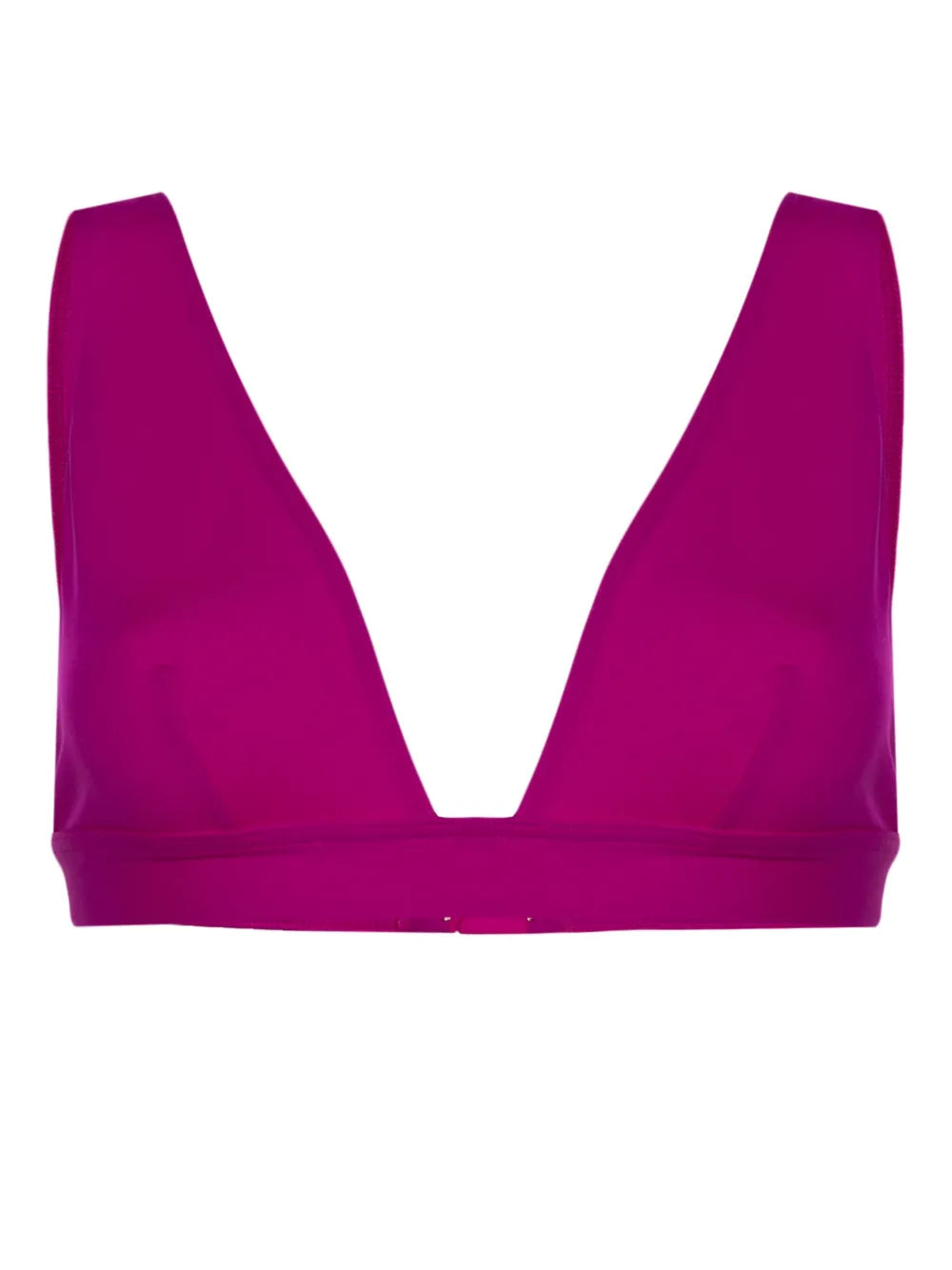 Chrome Triangle-Cup Bikini Top