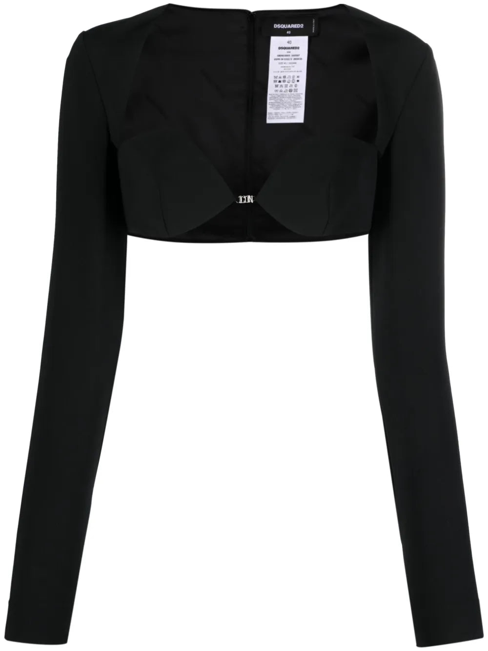 Long-Sleeved Cropped Top