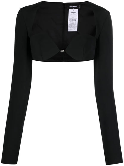 Long-Sleeved Cropped Top