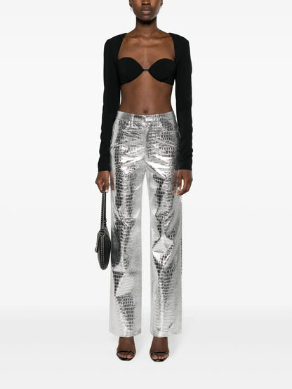 Long-Sleeved Cropped Top