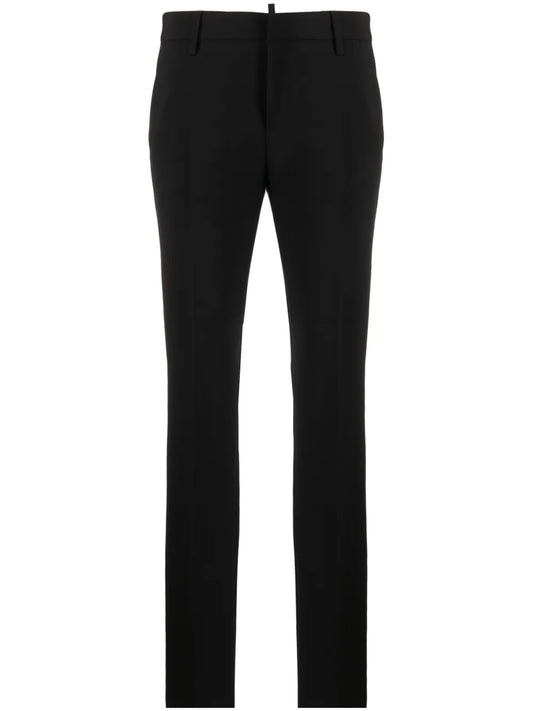 Logo-Plaque Tailored Slim-Fit Trousers