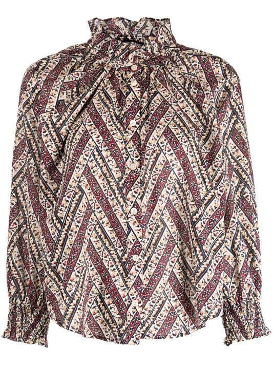 Calisto Floral-Print Blouse