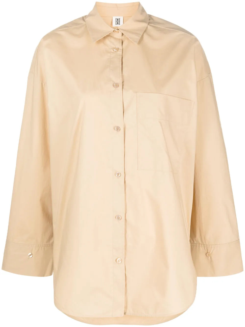 Spread-Collar Organic Cotton Shirt