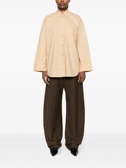 Spread-Collar Organic Cotton Shirt