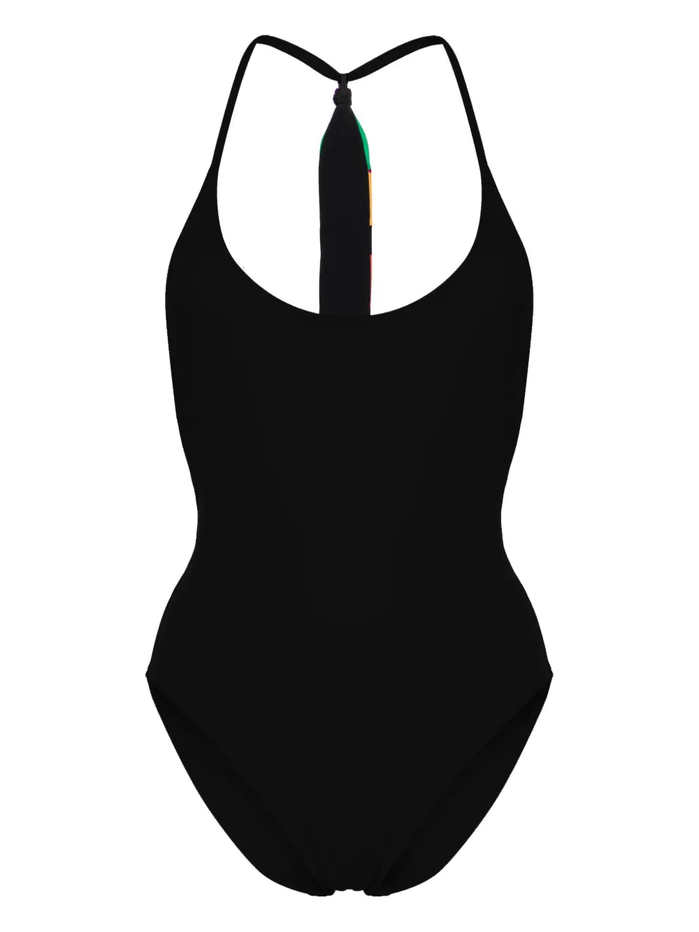 Virtuosa Patchwork-Strap Swimsuit