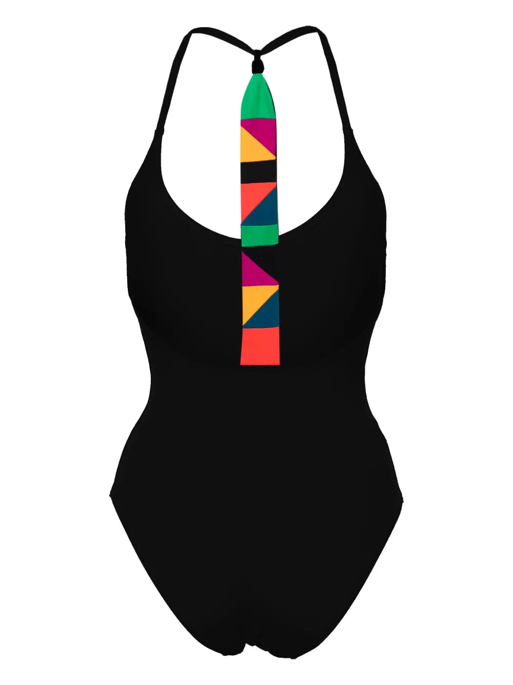 Virtuosa Patchwork-Strap Swimsuit