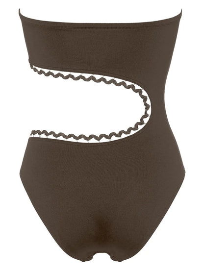 Dancing One-Piece Bustier Swimsuit