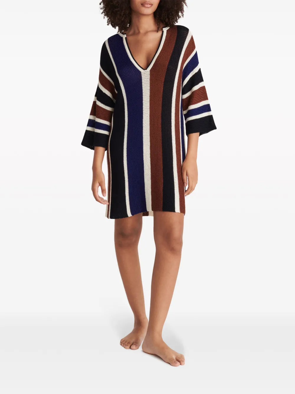 Diego Striped Knitted Minidress