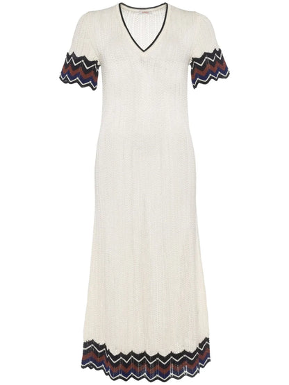 Luna Pointelle-Knit Dress