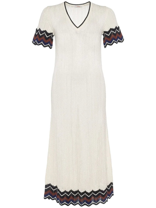 Luna Pointelle-Knit Dress