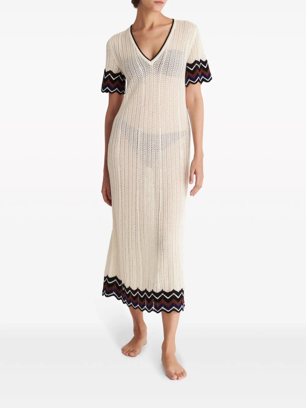 Luna Pointelle-Knit Dress