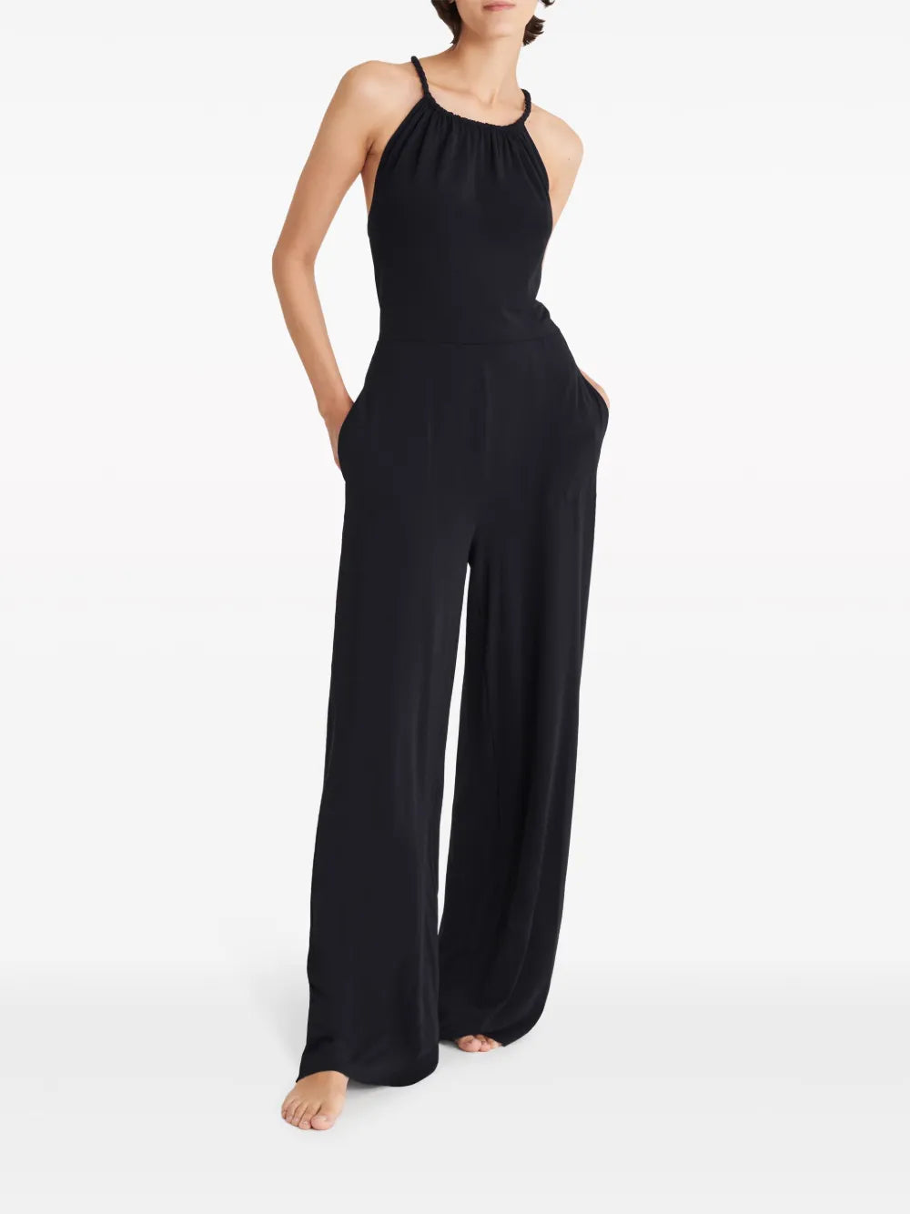 Sleeveless Stretch Jumpsuit