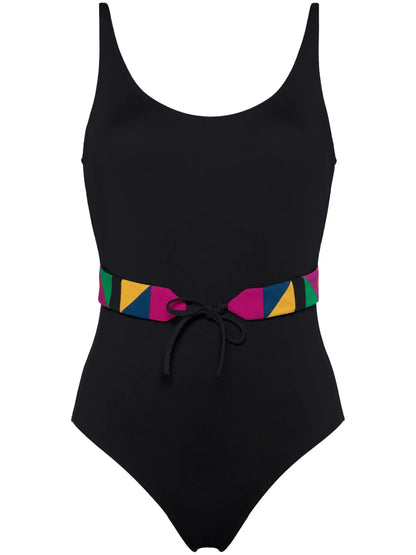 Damier Belted Swimsuit