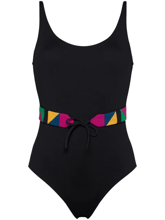 Damier Belted Swimsuit