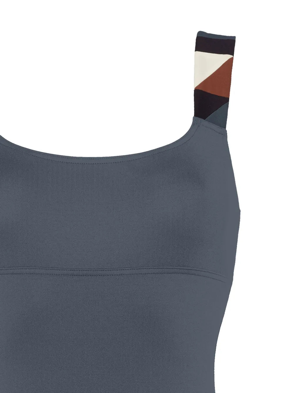 Tempo Graphic-Strap Swimsuit
