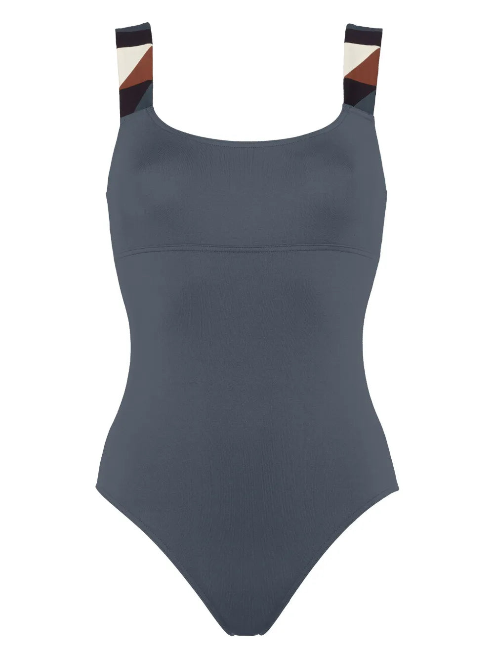 Tempo Graphic-Strap Swimsuit