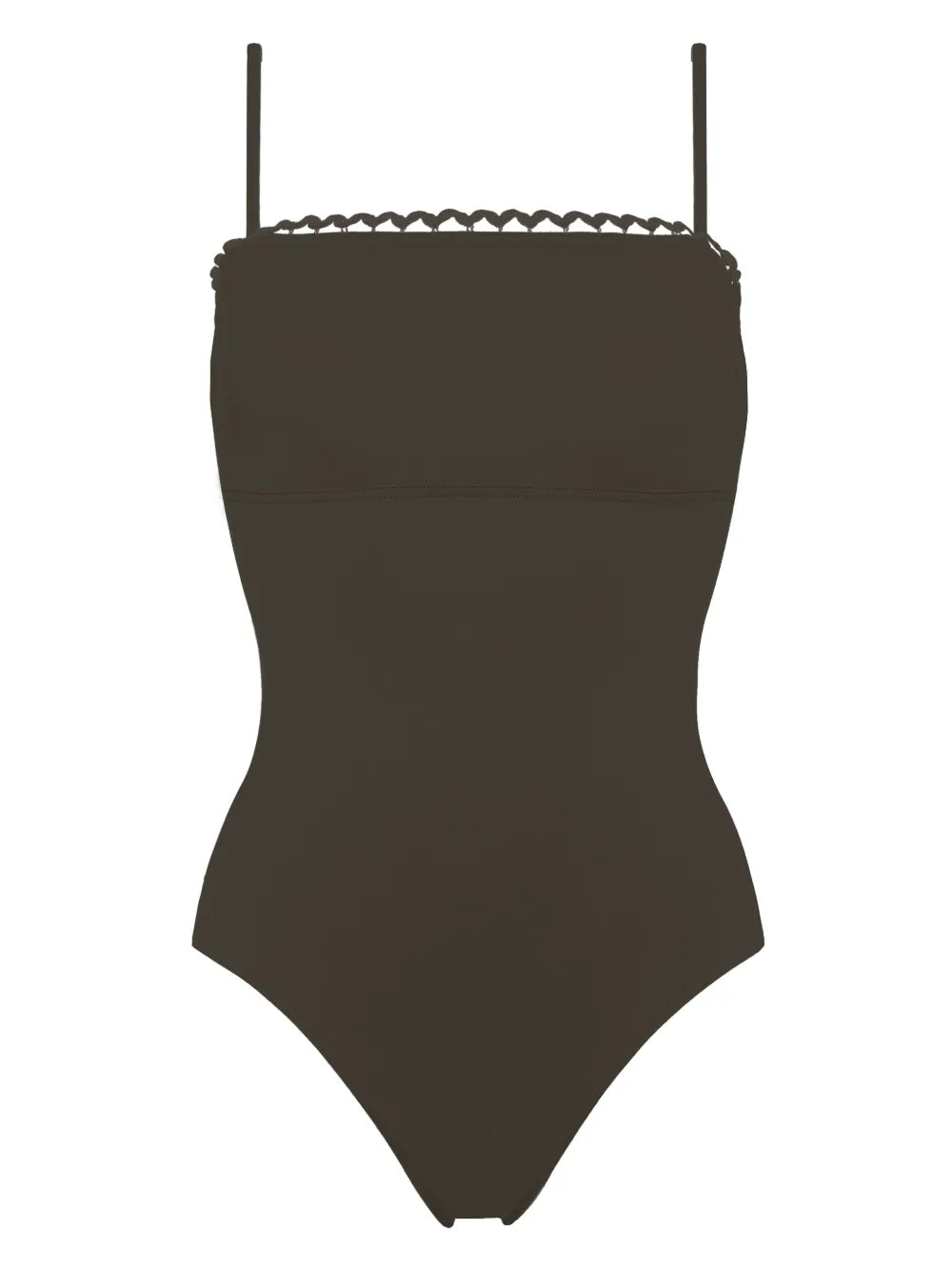 Night Picot-Trimmed Swimsuit