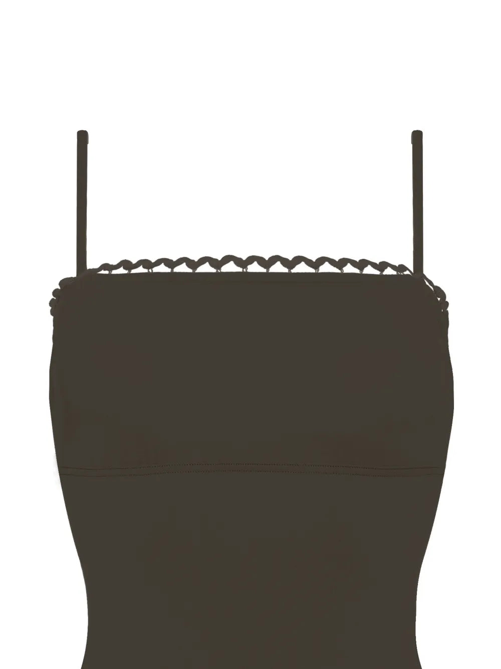 Night Picot-Trimmed Swimsuit