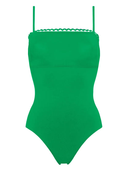 Night Picot-Trimmed Swimsuit