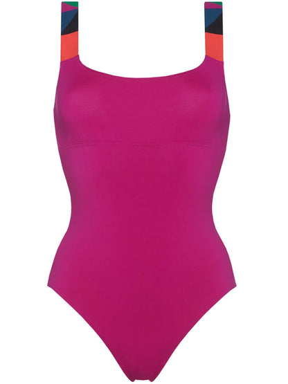 Tempo Contrasting-Strap Swimsuit