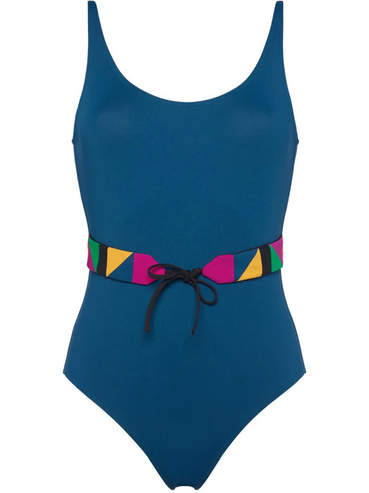 Damier Belted Swimsuit