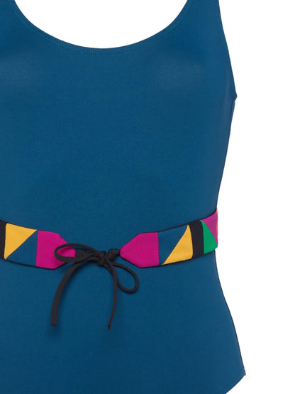 Damier Belted Swimsuit