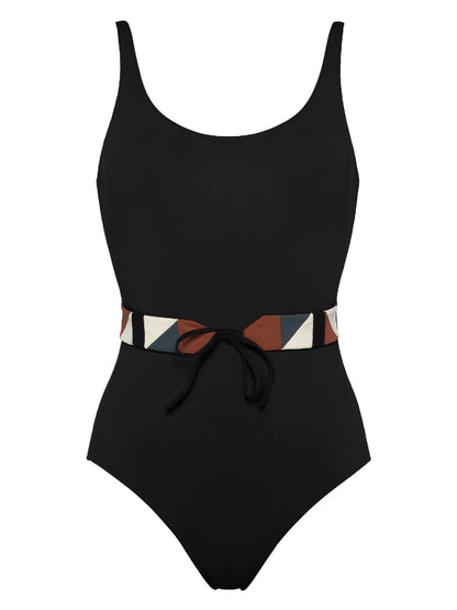 Damier Belted Swimsuit