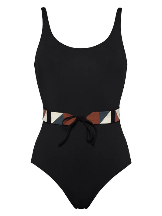 Damier Belted Swimsuit