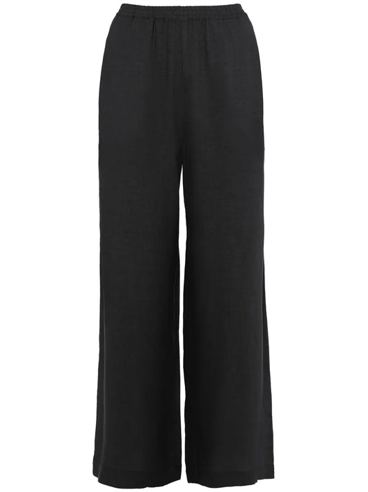 Linen Wide-Leg Trousers