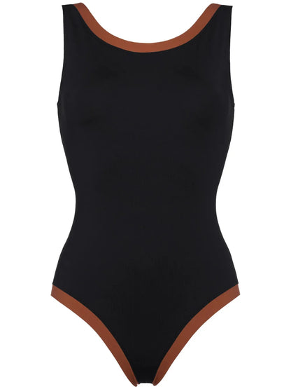 Sombrero Contrast-Edge One-Piece Swimsuit