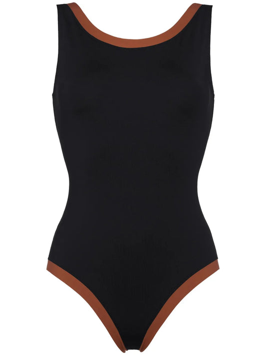 Sombrero Contrast-Edge One-Piece Swimsuit
