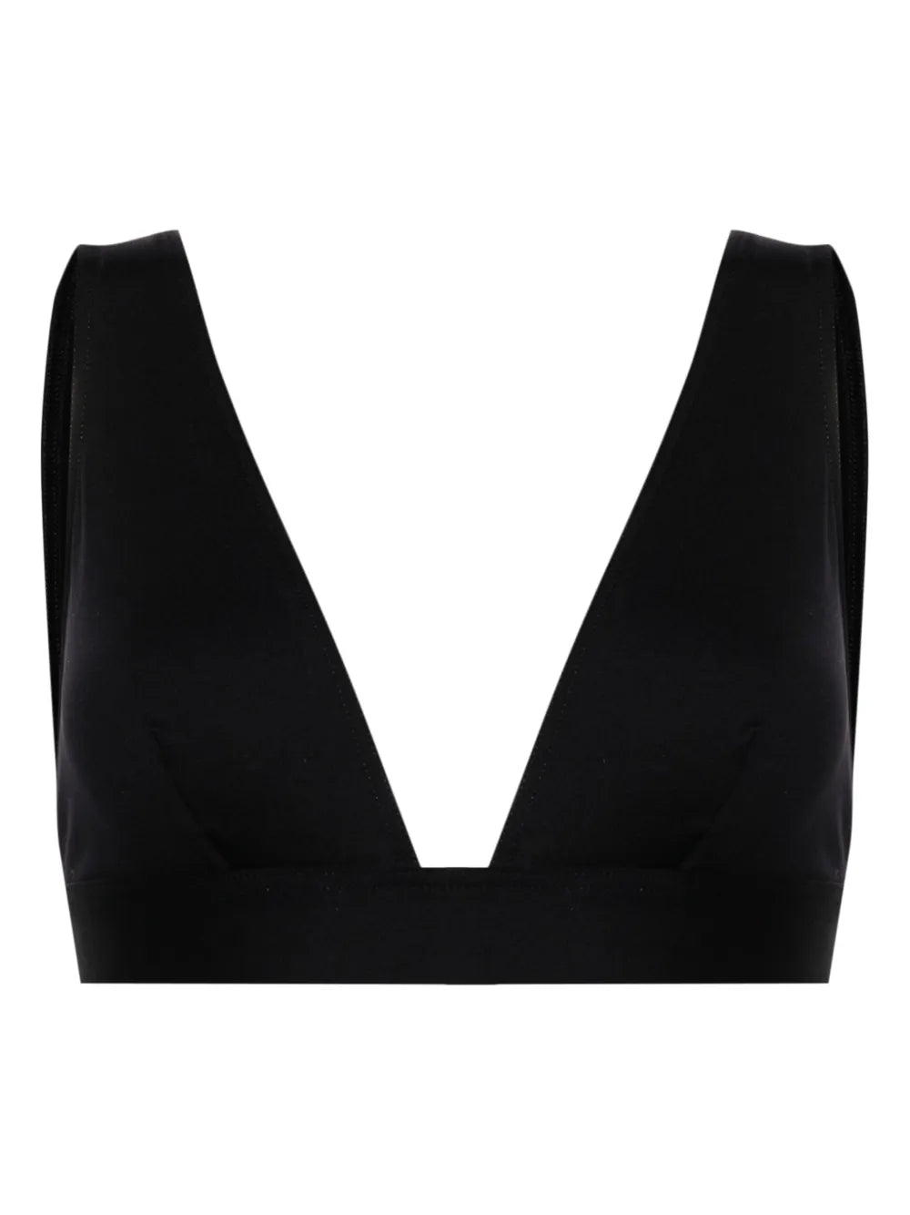 Chrome Triangle-Cup Bikini Top