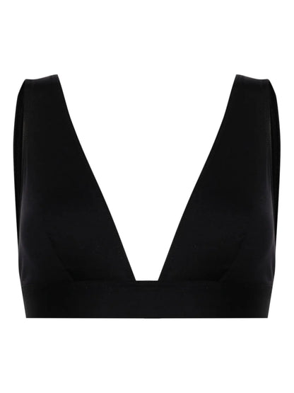 Chrome Triangle-Cup Bikini Top