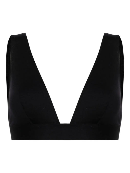 Chrome Triangle-Cup Bikini Top