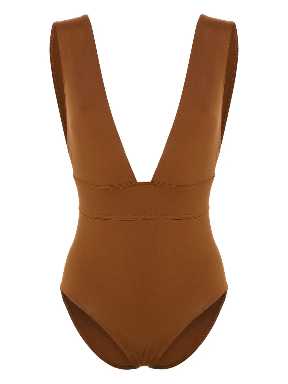 Pigment V-Neck Swimsuit