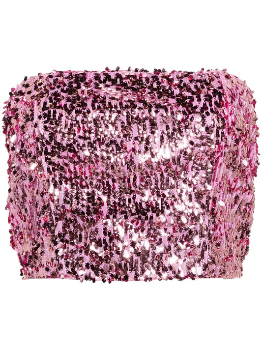 Sequined Bandeau Top
