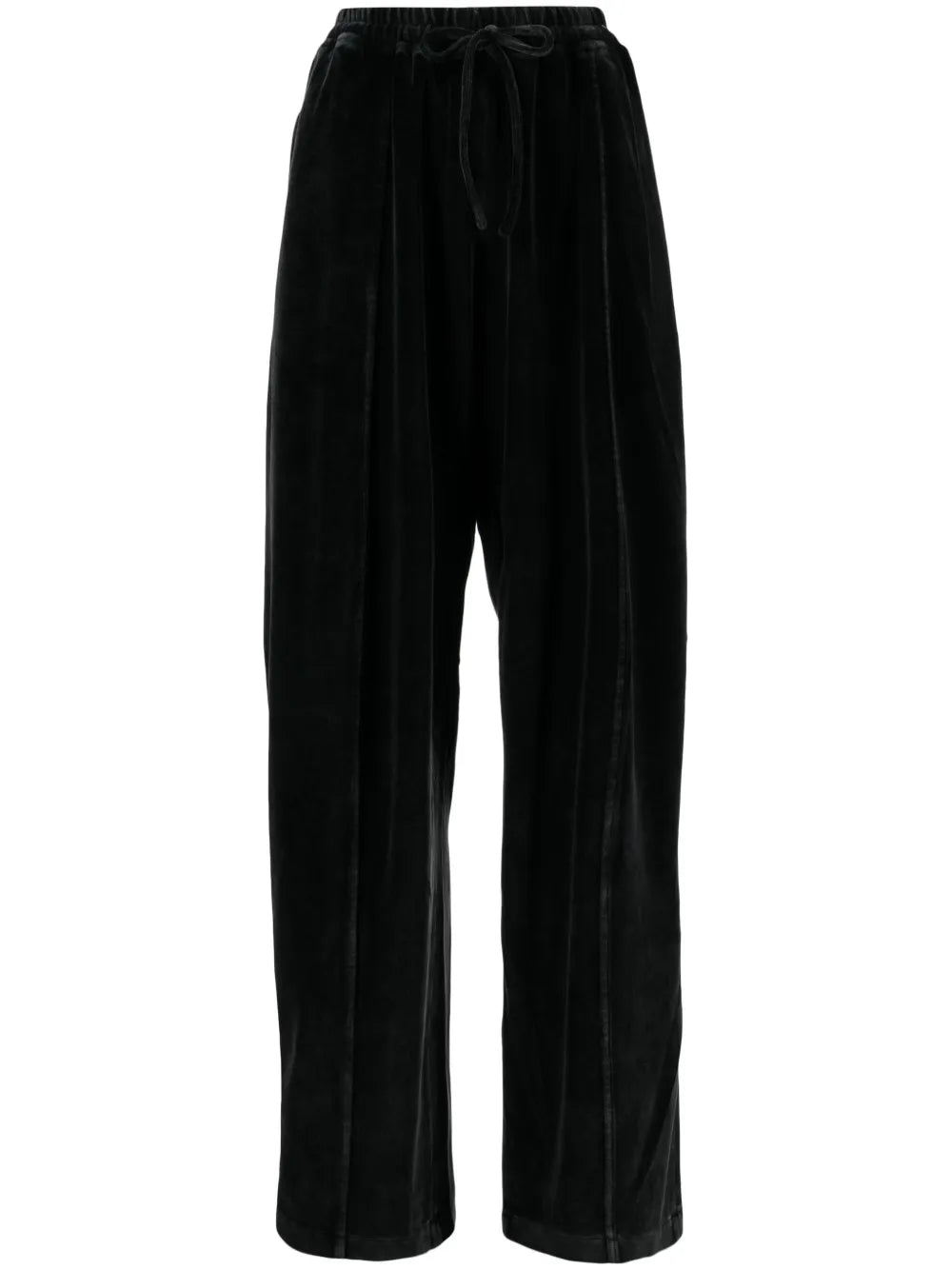 Logo-Appliqué Velour Track Pants