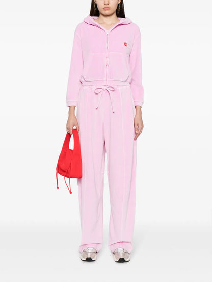 Velour Track Pants