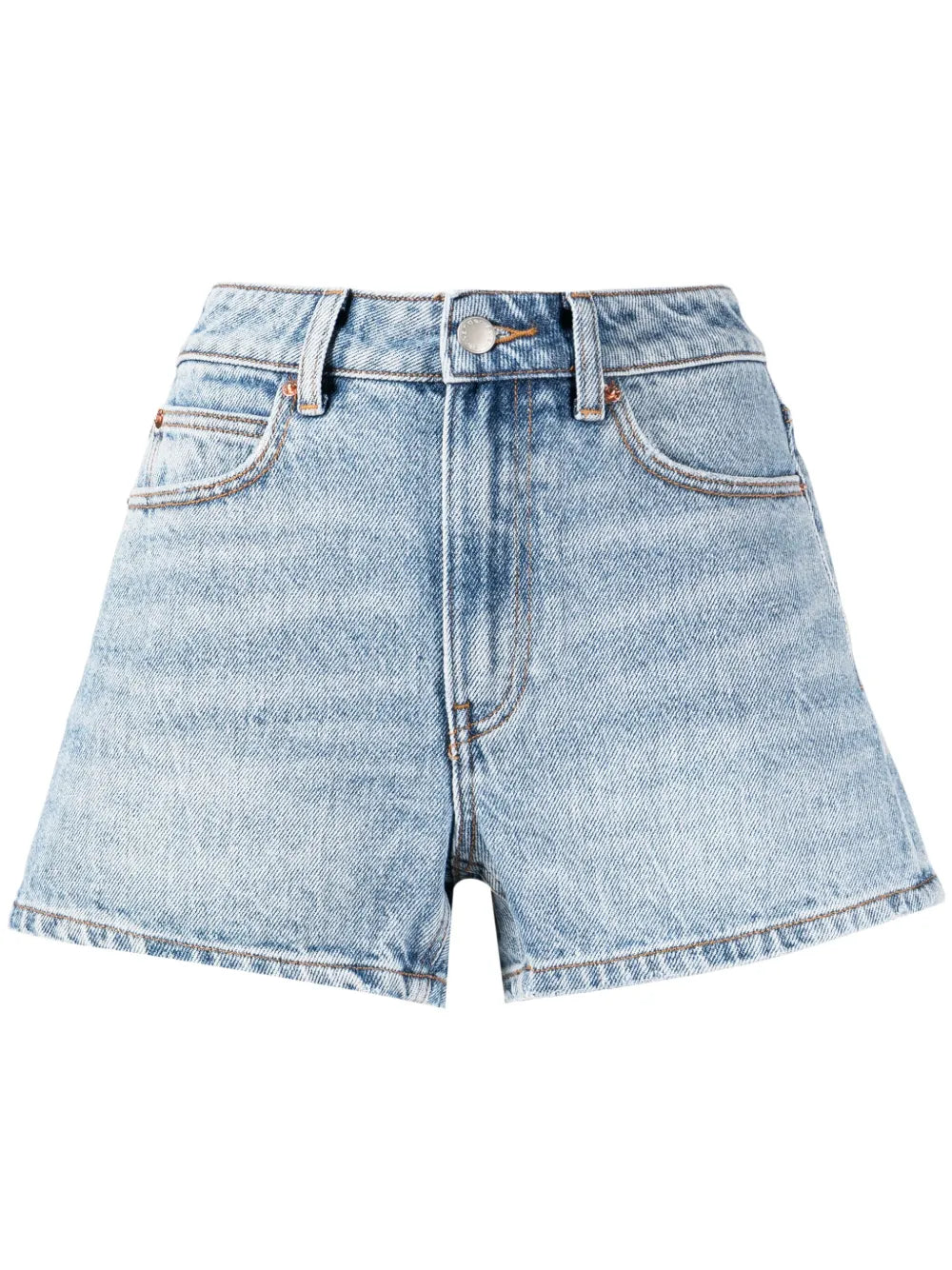 High-Rise Denim Shorts