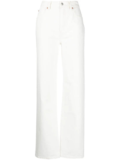 Mid-Rise Straight-Leg Jeans