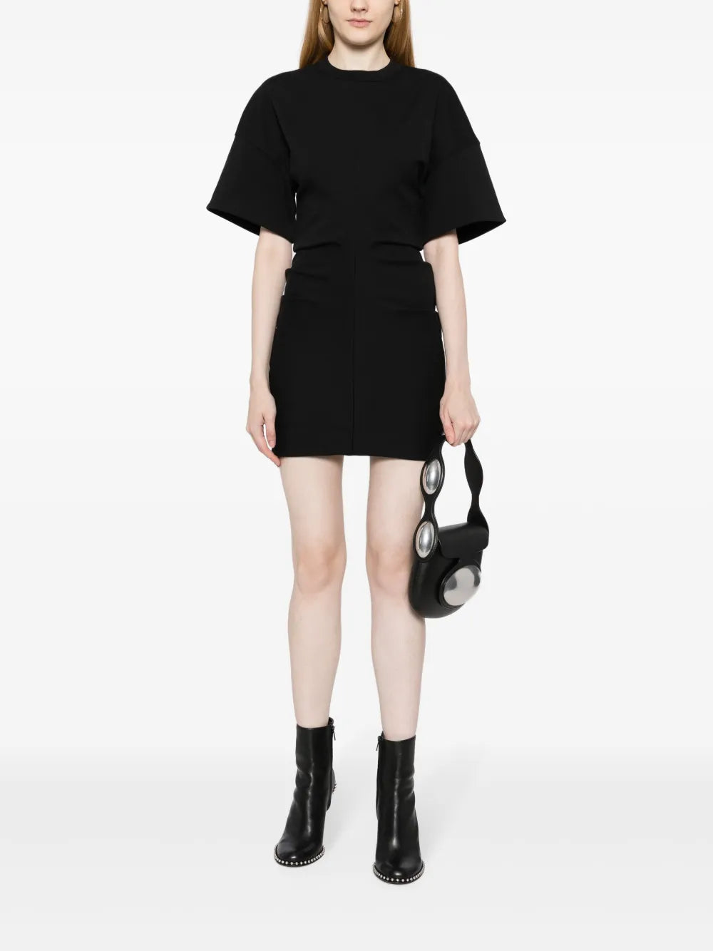 Draped Jersey Minidress