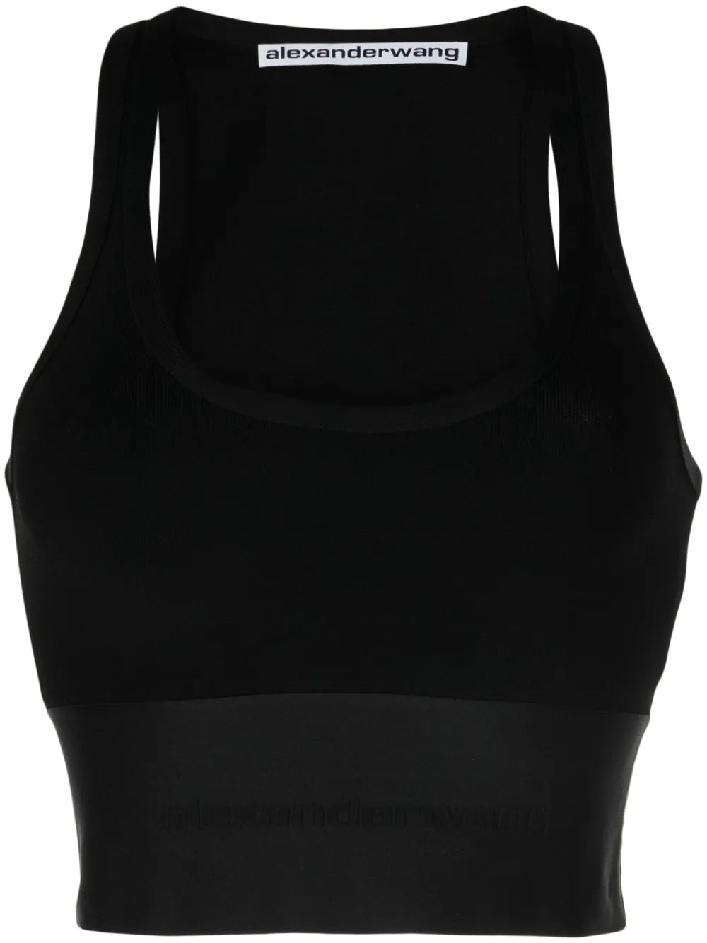 Logo-Waistband Cropped Tank Top