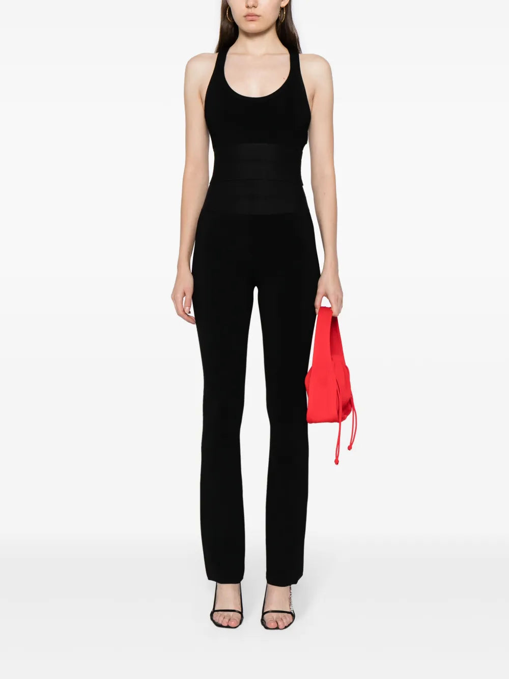 Logo-Waistband Cropped Tank Top