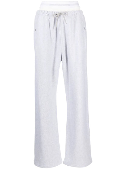 Logo-Waistband Layered Track Pants