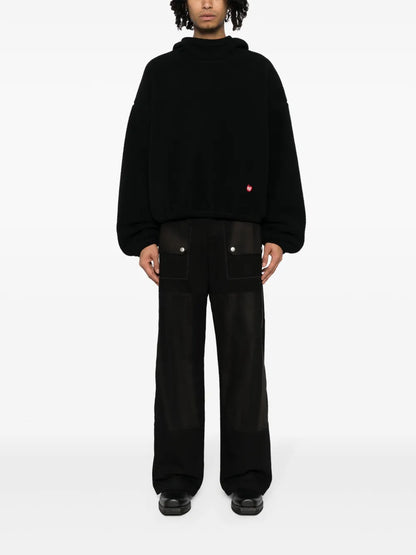 Logo-Embroidered Drop-Shoulder Hoodie