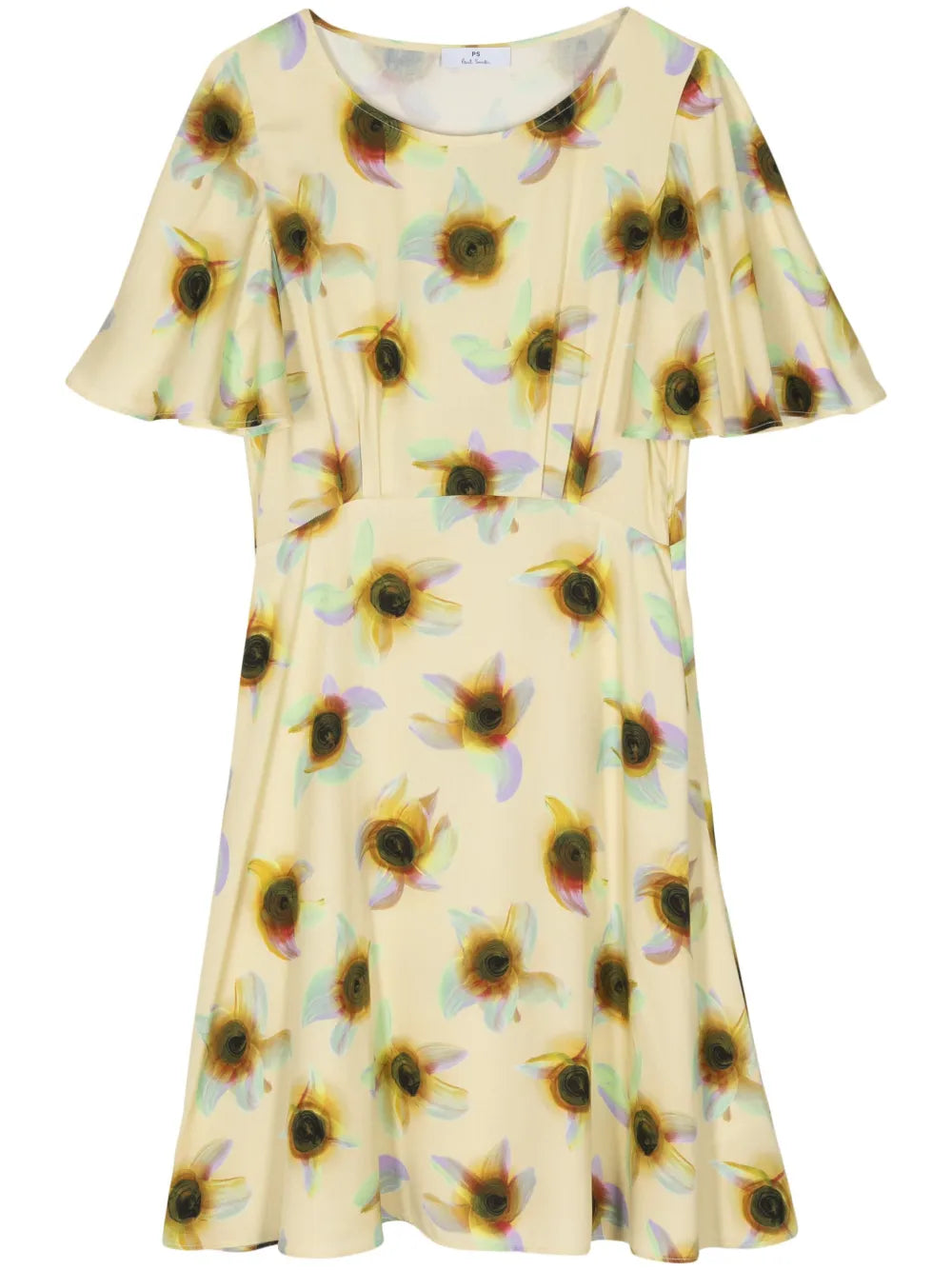 Ibiza Sunflair-Print Minidress